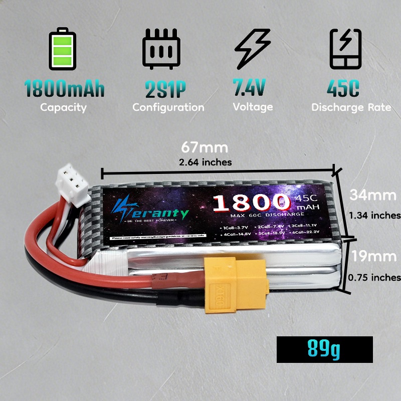 TERANTY 2S 3S 4S 1800mAh Bater – Rc Hobby Truck recenzja i cena