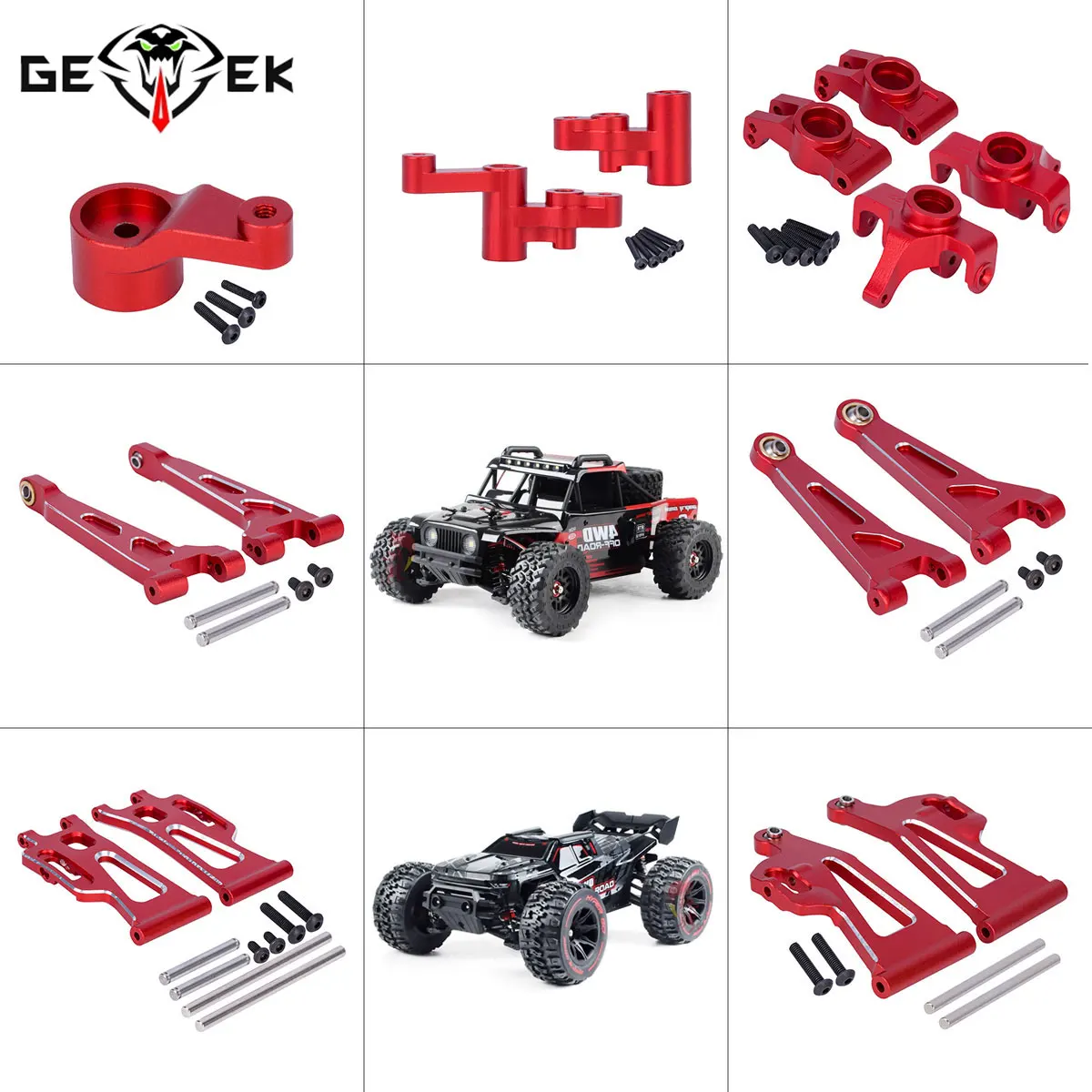 Zestaw aluminiowych kielichów  – Rc Truck Monster recenzja i cena