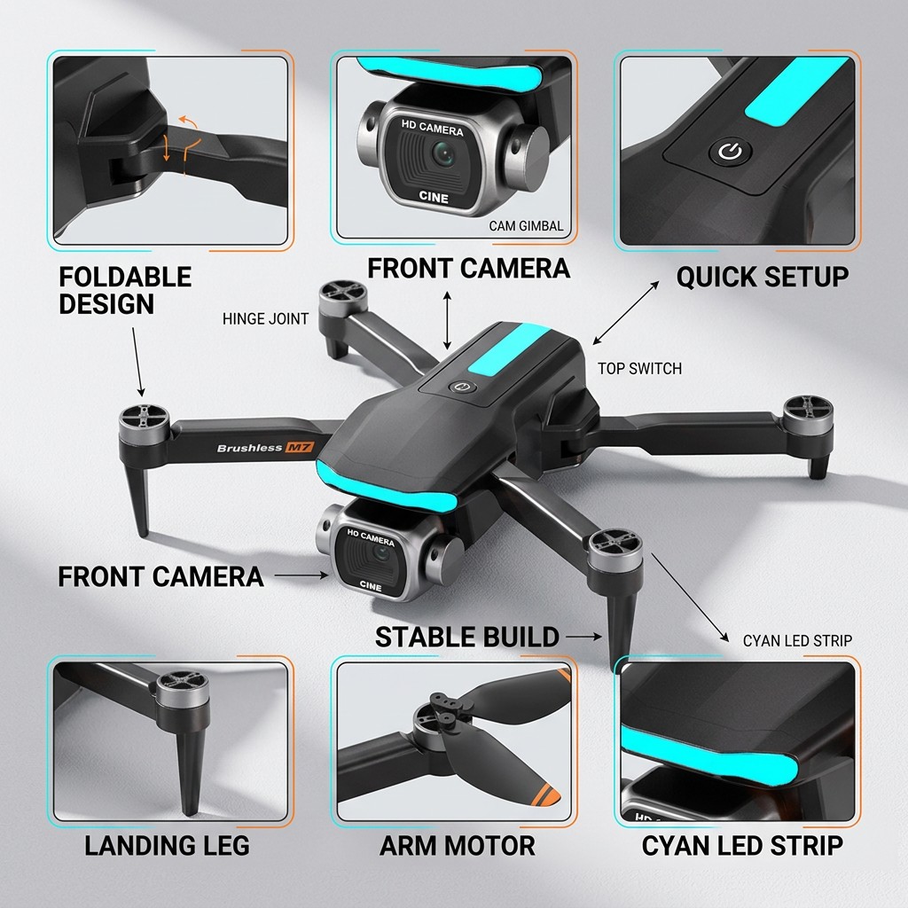 Nowy dron M7 RC Professional z – Top Rc Hobby Mini Xcub recenzja i cena
